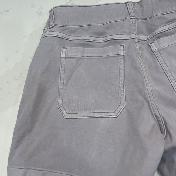 SPANX STRETCH 4” TWILL SHORTS Mauve Blush pull on slimming casual chino S - Picture 6 of 12